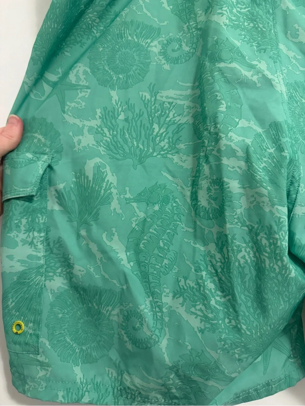 ZeroXposur Green  Performance Swim Trunks with Built in shorts